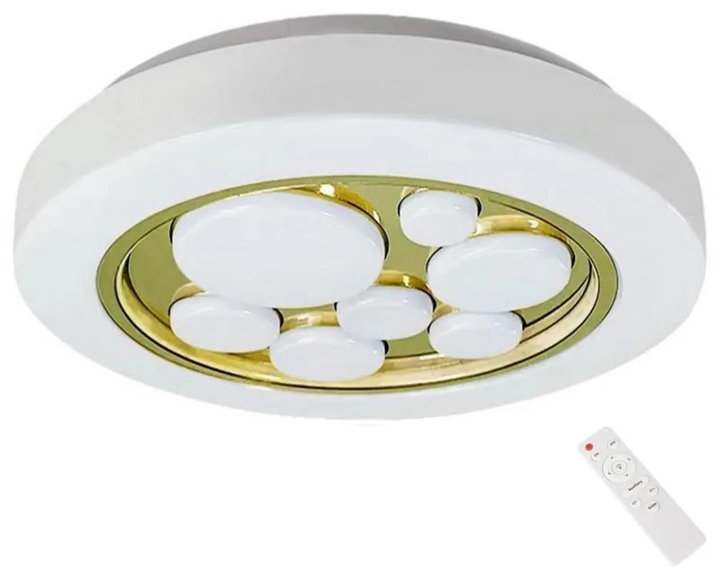 Plafonieră LED dimabilă BUBBLES LED/30W/230V + telecomandă