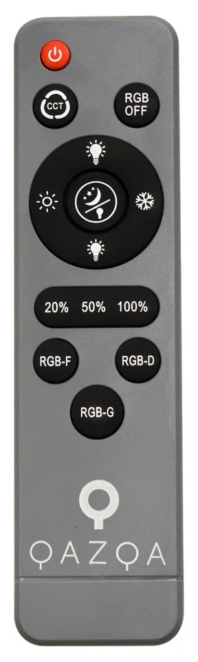 Plafonieră modernă gri cu alb 48cm incl. LED Dimmable RGB - Kanton