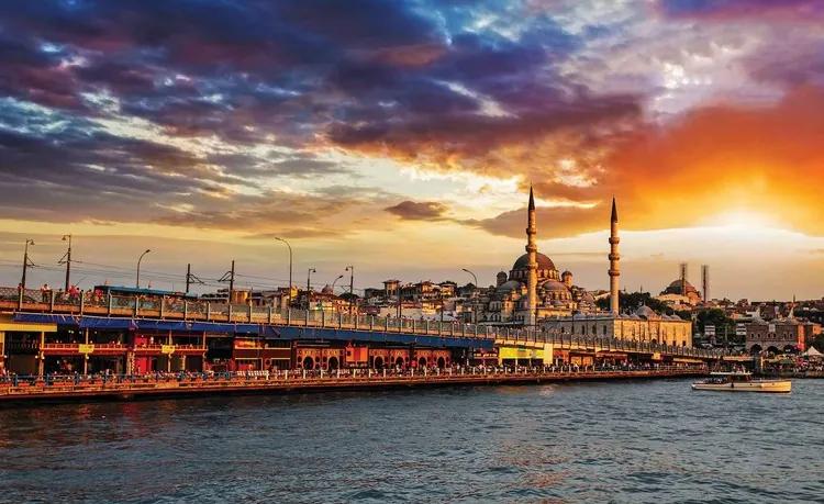 Istanbul City Sunset Fototapet, (254 x 184 cm)