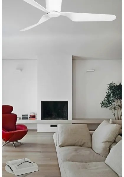 Ventilator de tavan FARO 33471N PEMBA alb + telecomandă