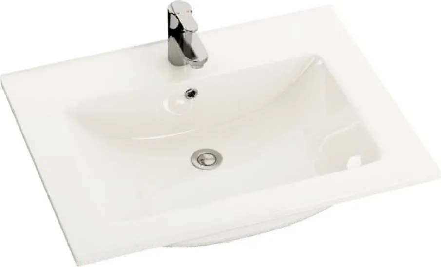 Lavoar încastrat CHICAGO 61 x 46,5 cm, alb lucios