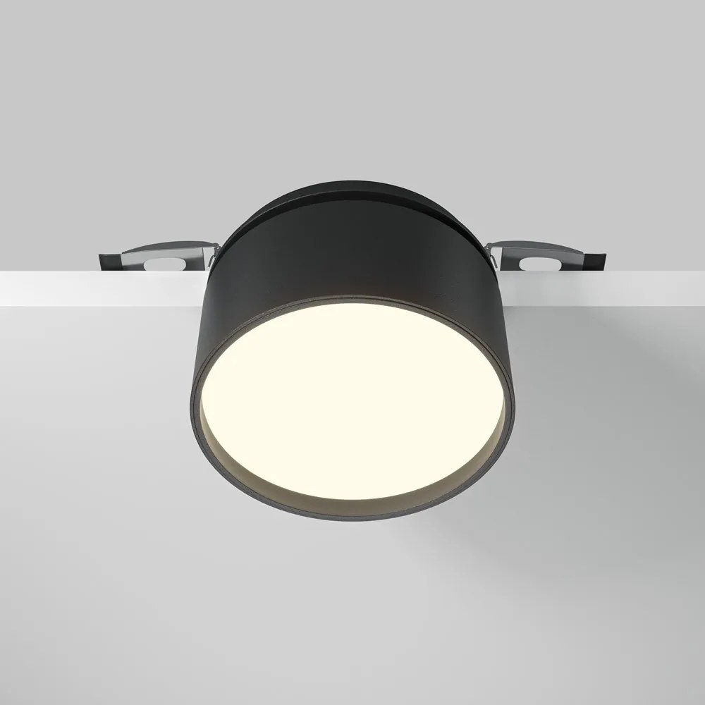 Spot LED incastrabil ajustabil IP44 Onda negru