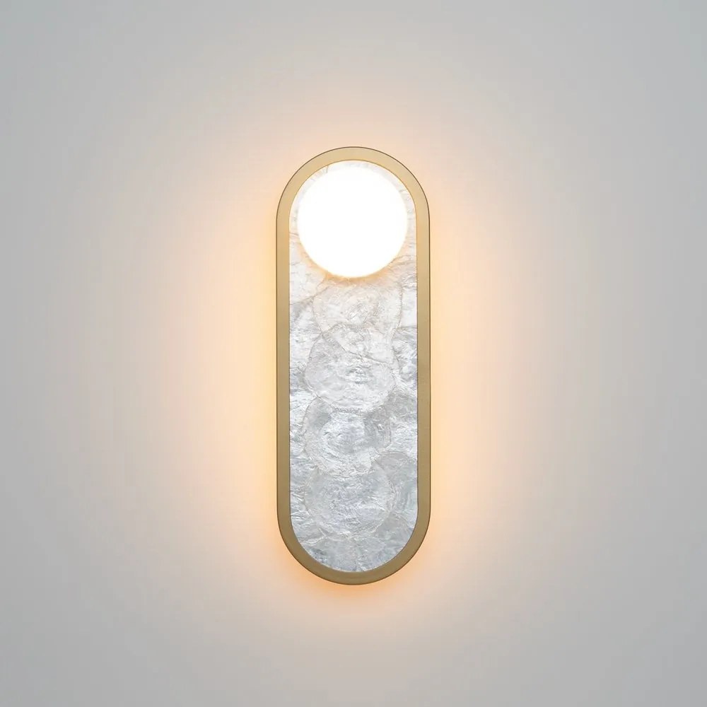 Aplica LED mozaic din sidef natural Capiz Perlamour