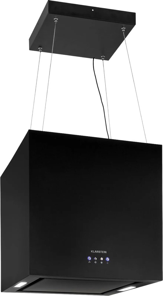 Klarstein Kronleuchter, hota tip insulă, 596 m³ / h, panou LED, clasa de eficiență energetică A