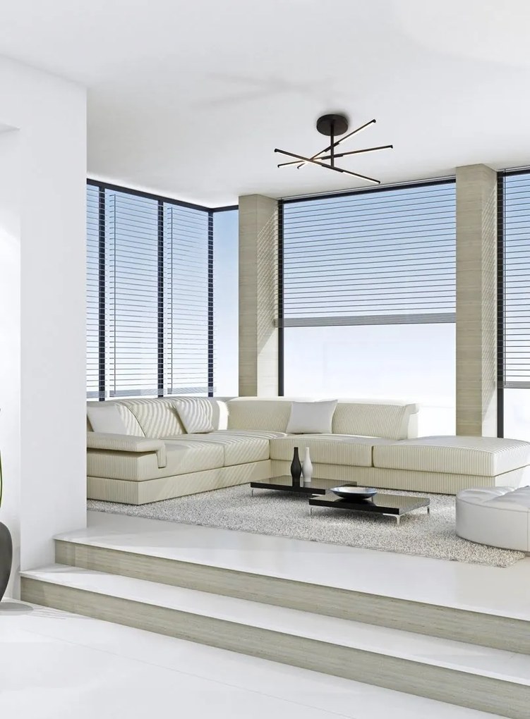 Lustra LED aplicata design modern minimalist TORCH alba