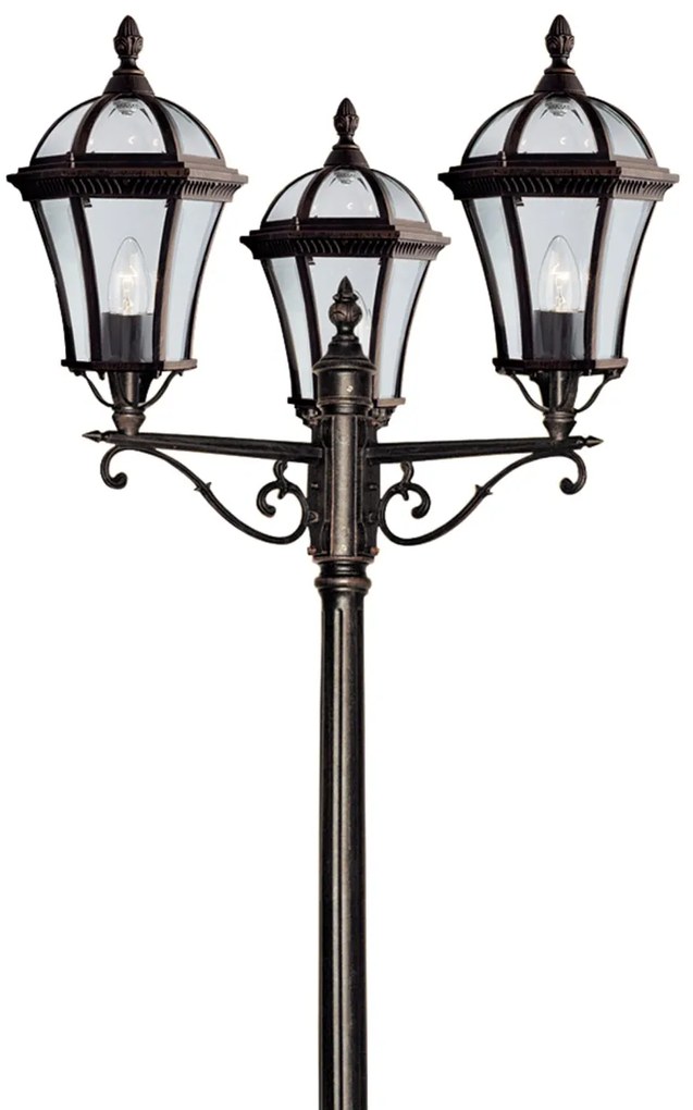 Stalp de iluminat exterior stil traditional Capri 1569-3 SRT