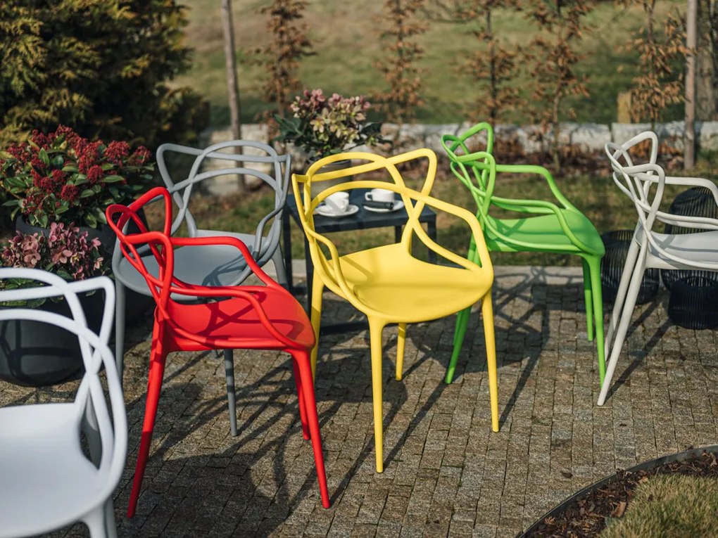 Set 4 bucati scaune din plastic KATO verzi