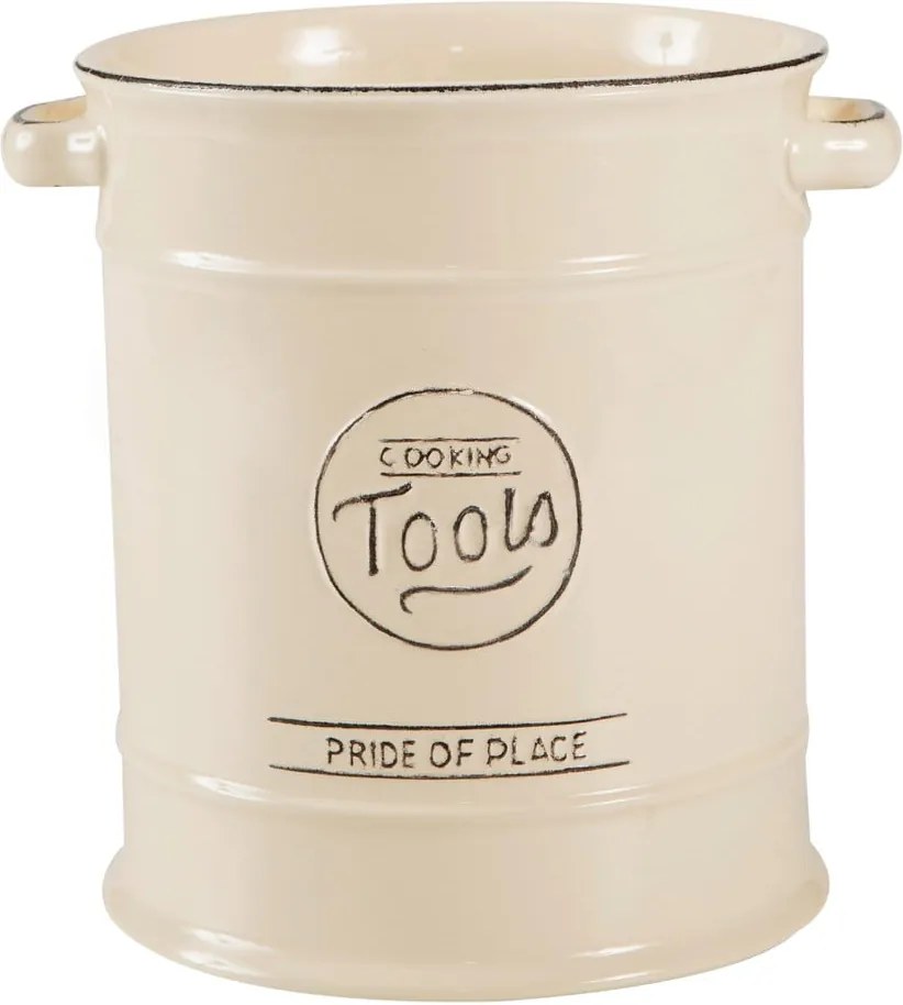 Recipient ceramic pentru ustensile de bucătărie T&G Woodware Pride of Place, crem