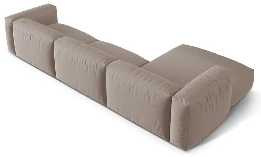 Colțar modular bej (cu colț pe partea stângă ) Martina – Micadoni Home