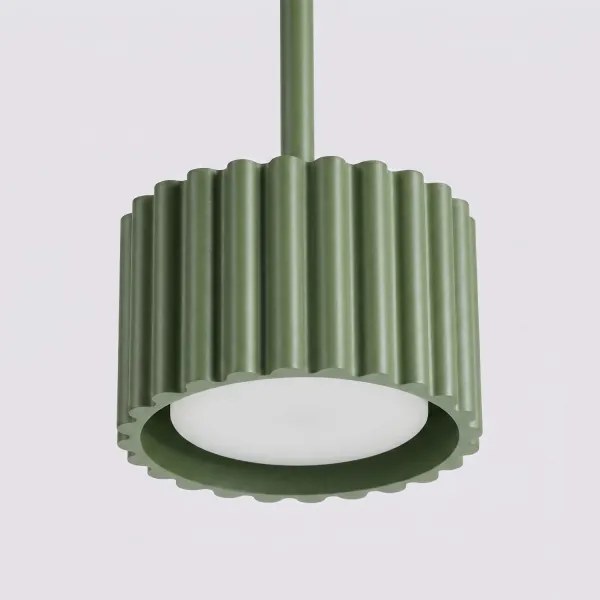 Sollux SL.2679 - Lustră suspendată pe cablu AURA 1xGX53/10W/230V verde