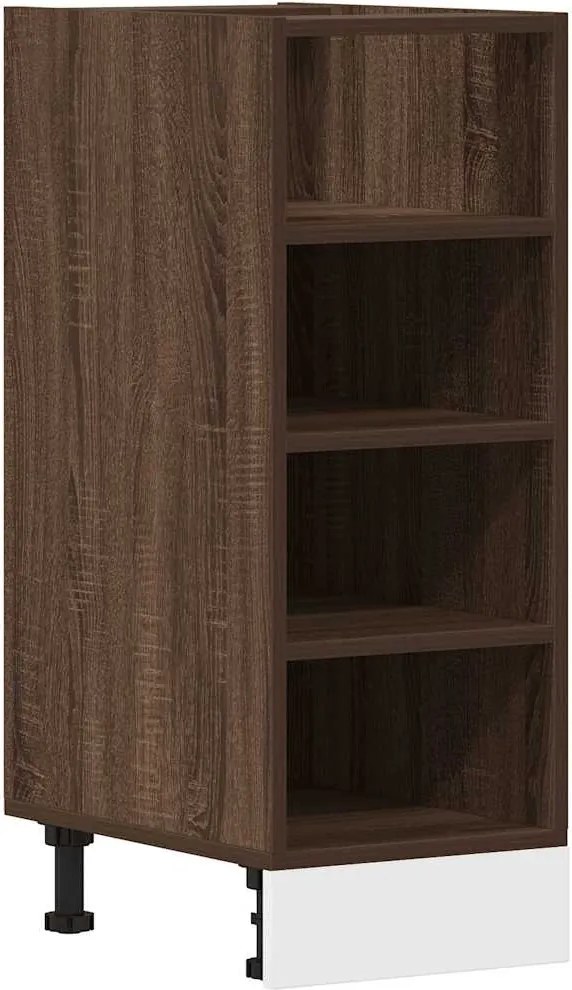 vidaXL Dulap inferior "Riga" stejar maro 30x44,5x81,5 cm