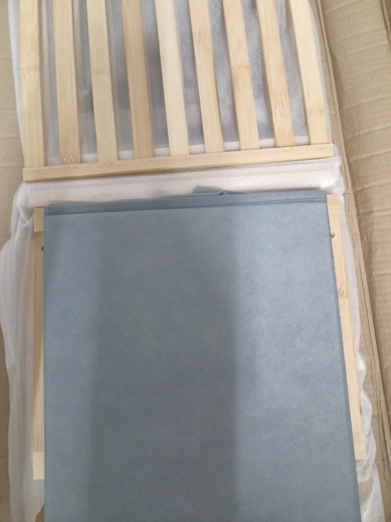 REDUCERE Cos de rufe din bambus gri SOBIKON II calitate.