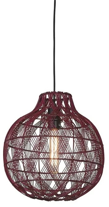 Lustra/Pendul Eco, Bambus, Mendoza visiniu, S