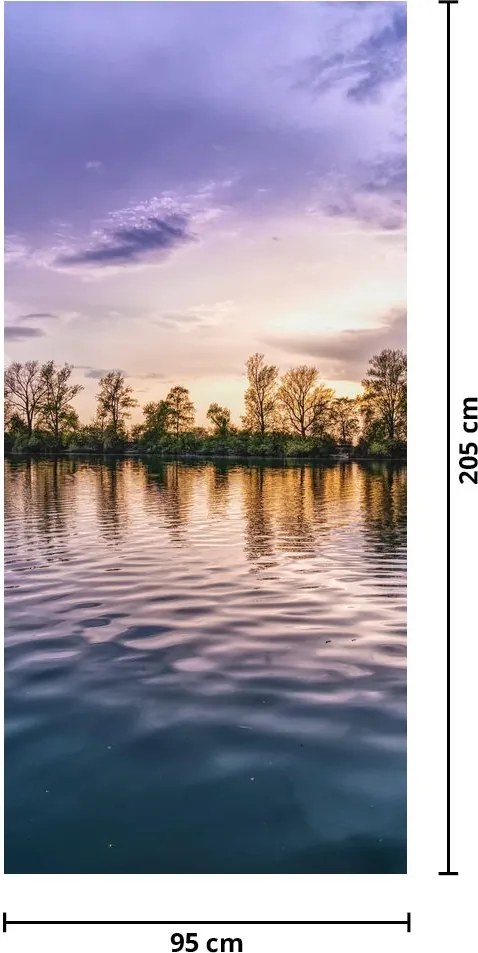 Fototapet pentru ușă - Lac (95x205cm)