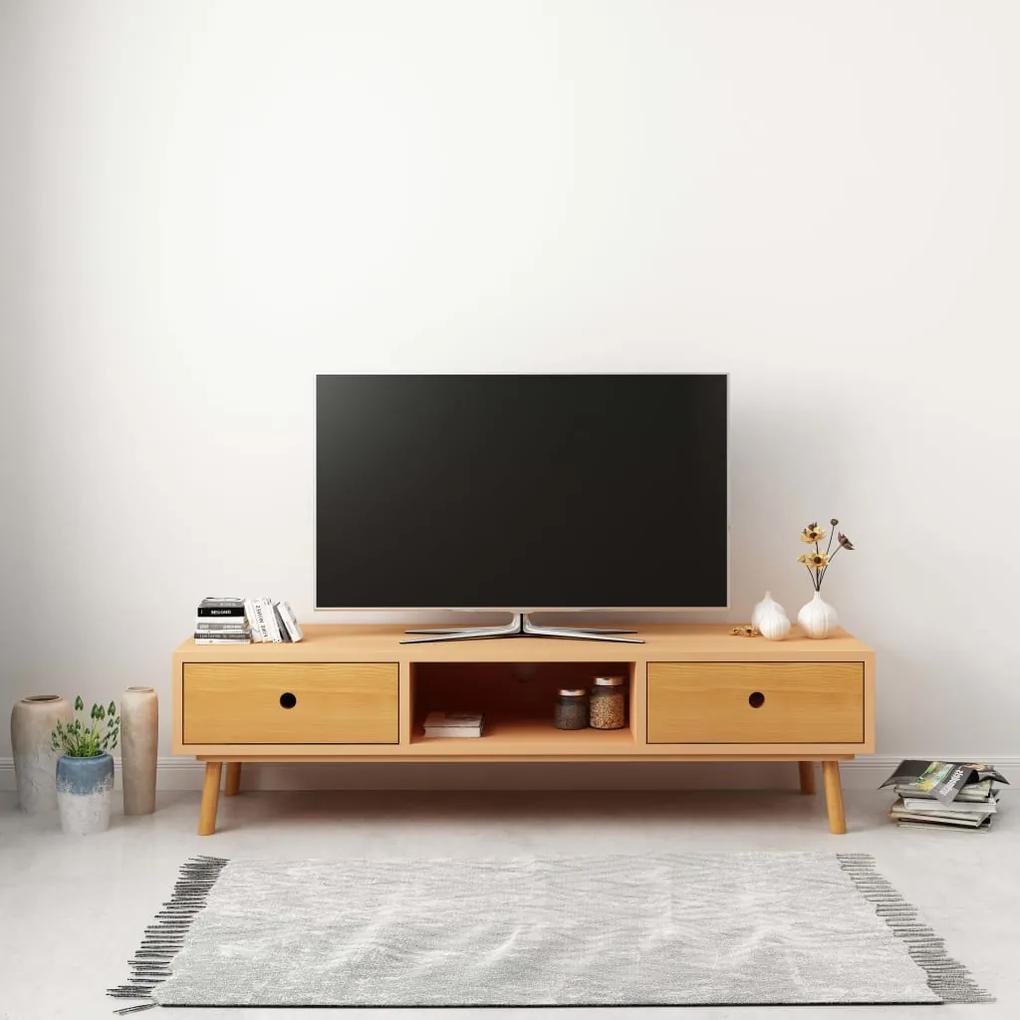 285222 vidaXL Comodă TV, 120 x 35 x 35 cm, lemn masiv de pin