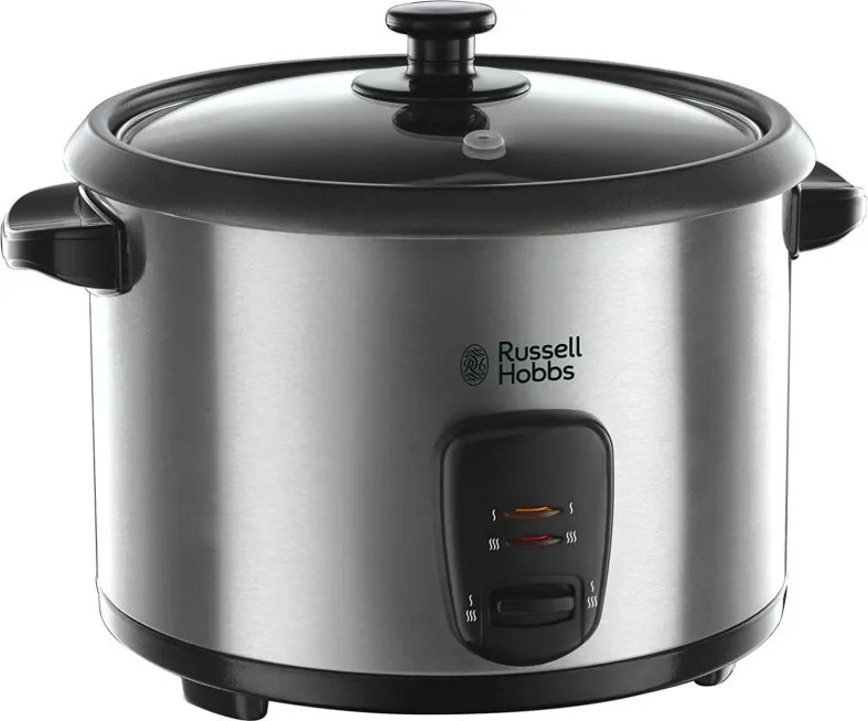La mâna a doua: Aparat pentru gatit orez sau cu aburi Russell Hobbs 19750-56 Cook@Home, 700W, 1.8 l, 2 programe, Inox
