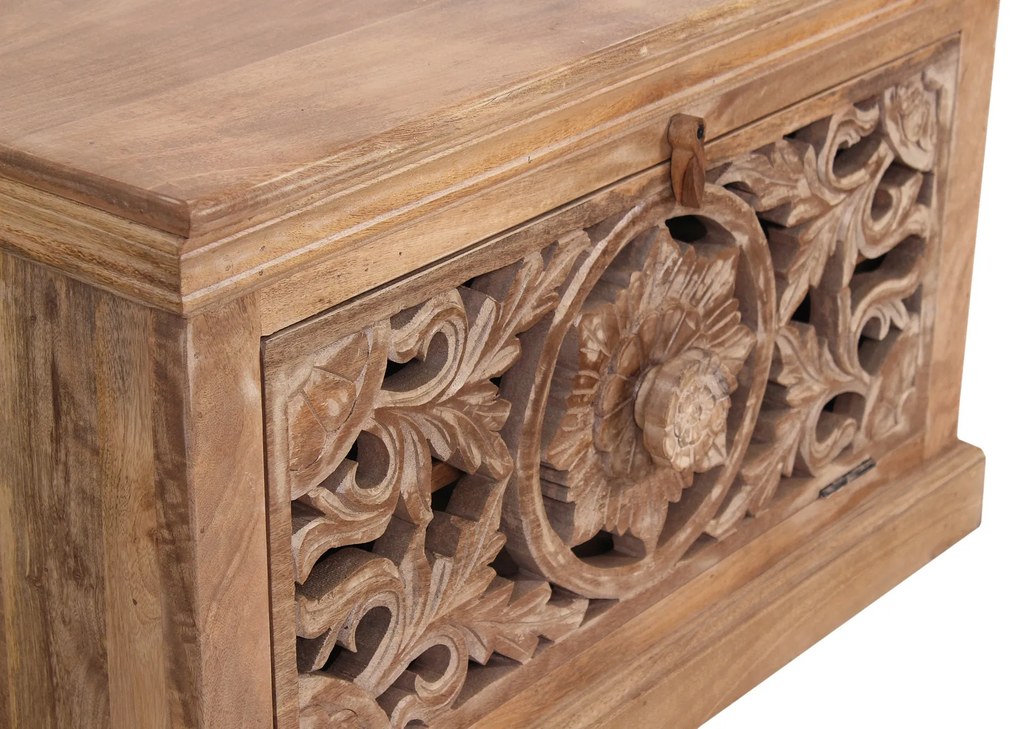 Pantofar din lemn de mango Lakadee 80x40x50 cm, 6 perechi de pantofi