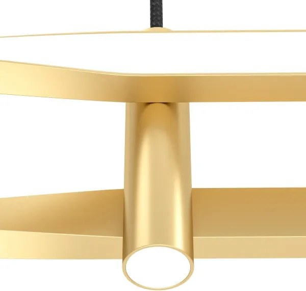 Eglo 901226 - Lustră suspendată cu cablu COLMEAL LED/21W/230V, auriu