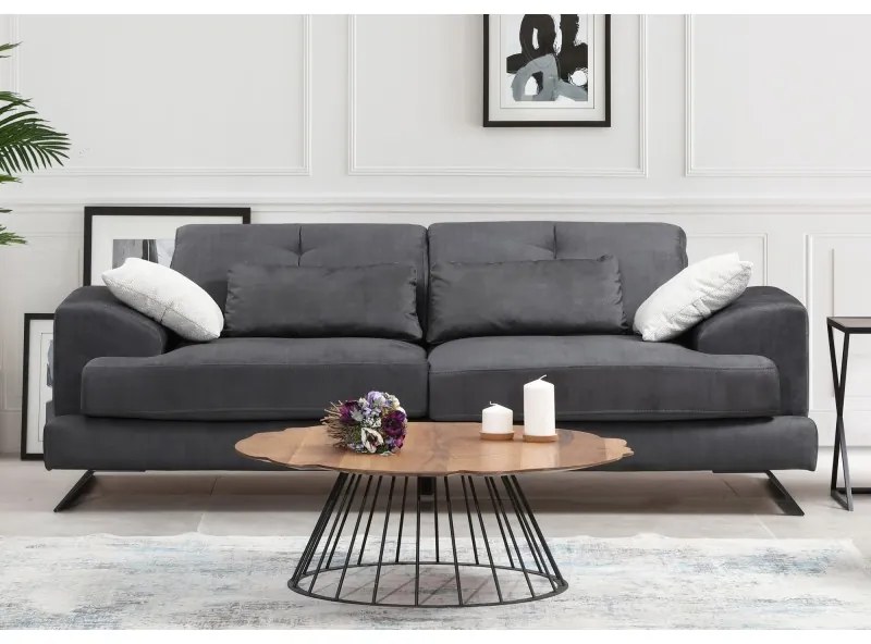 Canapea Tapitata cu 3 Locuri si Spatar Reglabil Frido 3 Seater 225 X 92 X 79