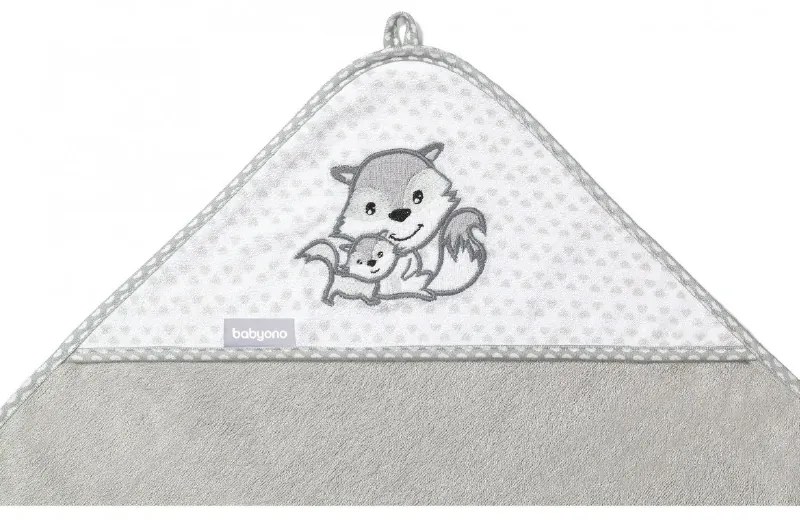 Prosop cu glugă din fibra de bambus, 100x100 cm, 346/03, Babyono