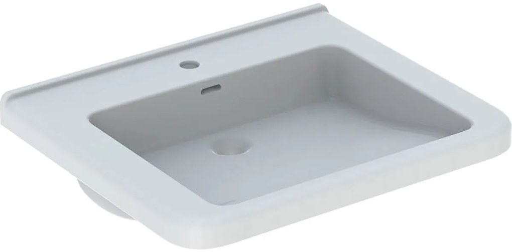 Geberit Selnova Comfort Square lavoar 55x52.5 cm dreptunghiular clasică pentru persoane cu dizabilități alb 500.785.00.7