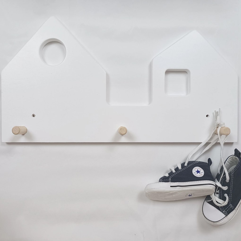 Set 2 rafturi perete + Cuier Montessori NEST SET Green
