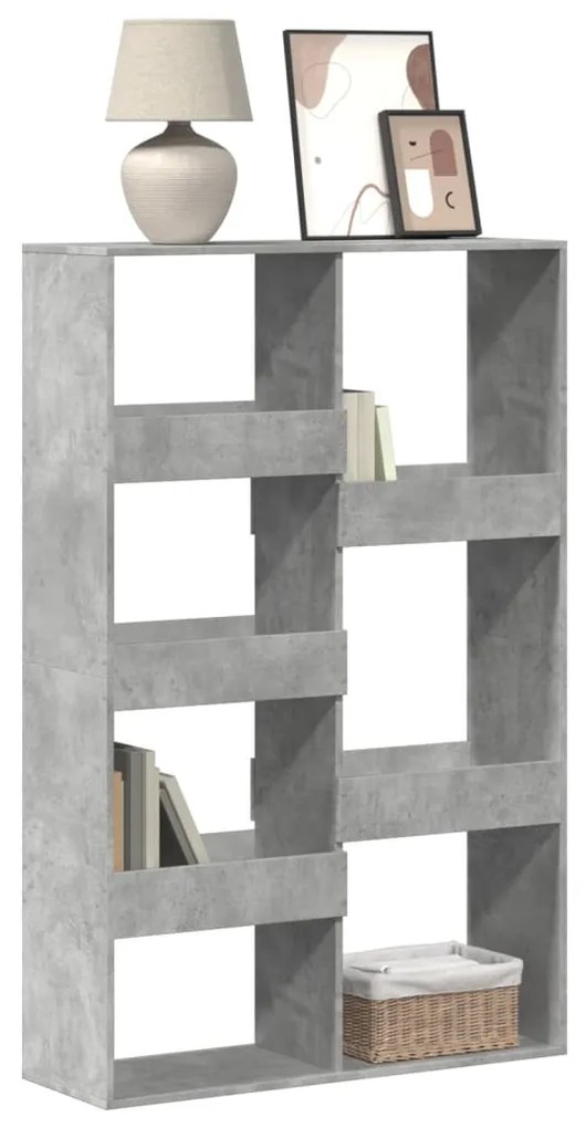vidaXL Bibliotecă, gri beton, 100x33x155,5 cm, lemn prelucrat