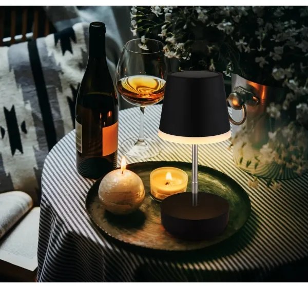 Globo 36638S - Lampă solară LED 10xLED/0,06W/3V IP44 negru