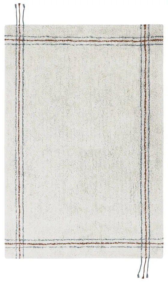 Covor crem lavabil/țesut manual din bumbac 90x130 cm Cuisine Natural – Lorena Canals