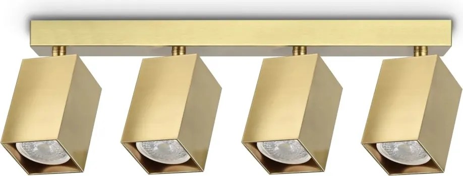 Plafoniera DYNAMITE PL4 LINEAR SQUARE OTTONE