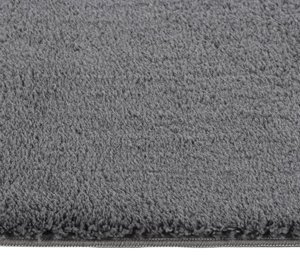 Covor lavabil moale Shaggy 80x150 cm, anti-alunecare, antracit Antracit, 80 x 150 cm