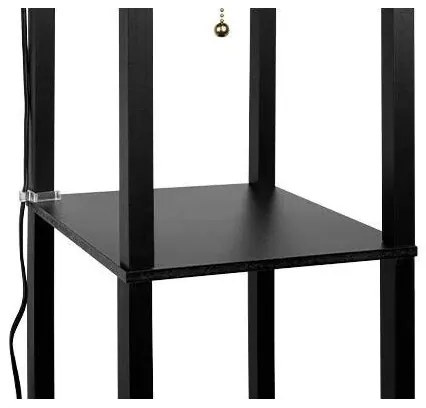 Lampadar 1xE27/60W/230V negru/alb