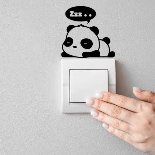 Autocolante pentru întrerupător "Panda adormit 2" 13x10 cm