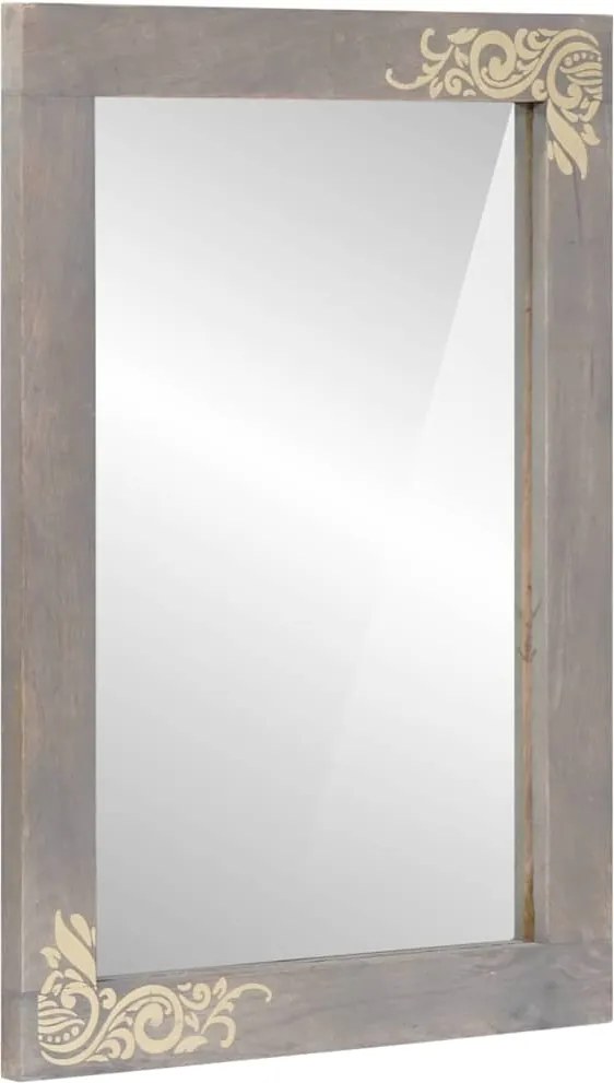 vidaXL Oglindă pentru baie cu oglindă Gri 70 x 50 x 2,5 cm