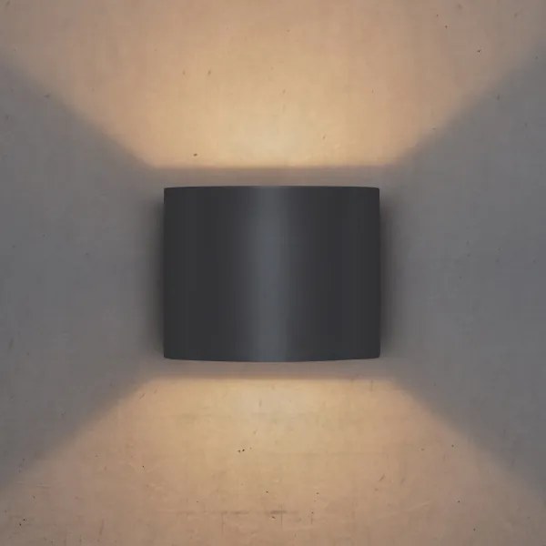 Aplică LED de exterior Brilagi RONDO LED/6W/230V antracit IP54