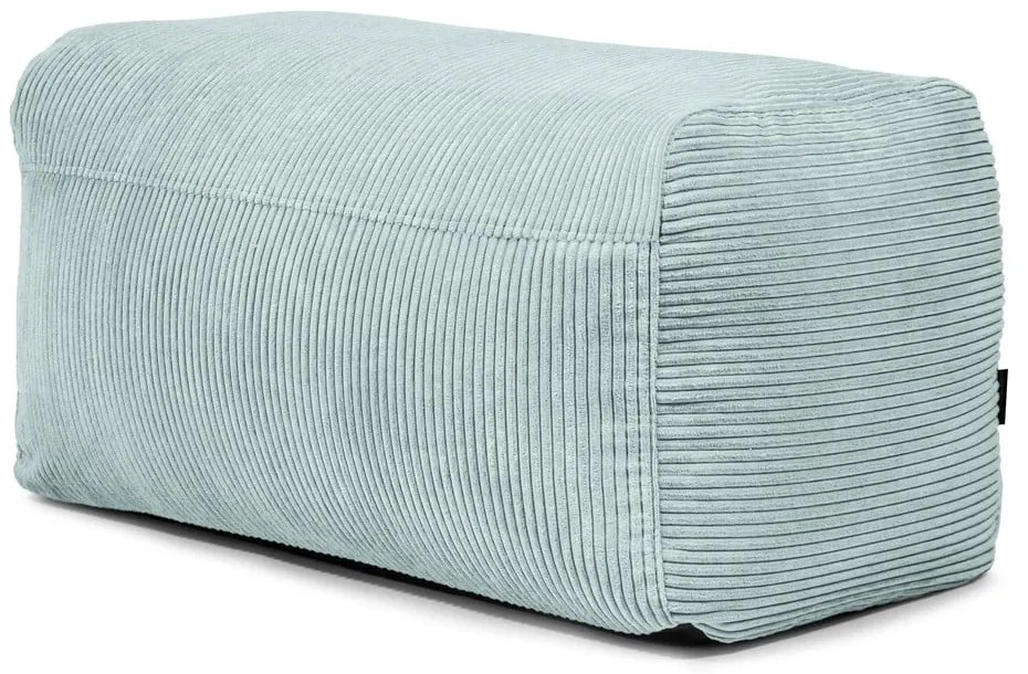 Fotoliu bean bag verde mentă cu tapițerie din catifea reiată Plus 100 Lounge – SLOWDOWN