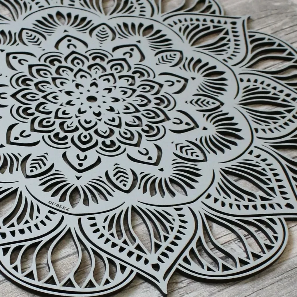 DUBLEZ | Mandala 3D sculptată - Floare de Lotus