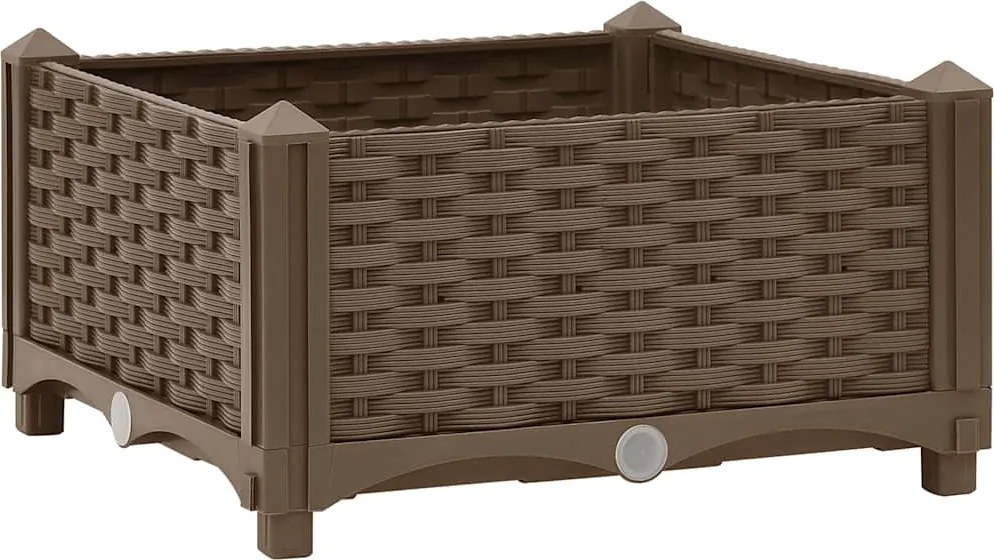 vidaXL Strat înălțat, 40x40x23 cm, polipropilenă