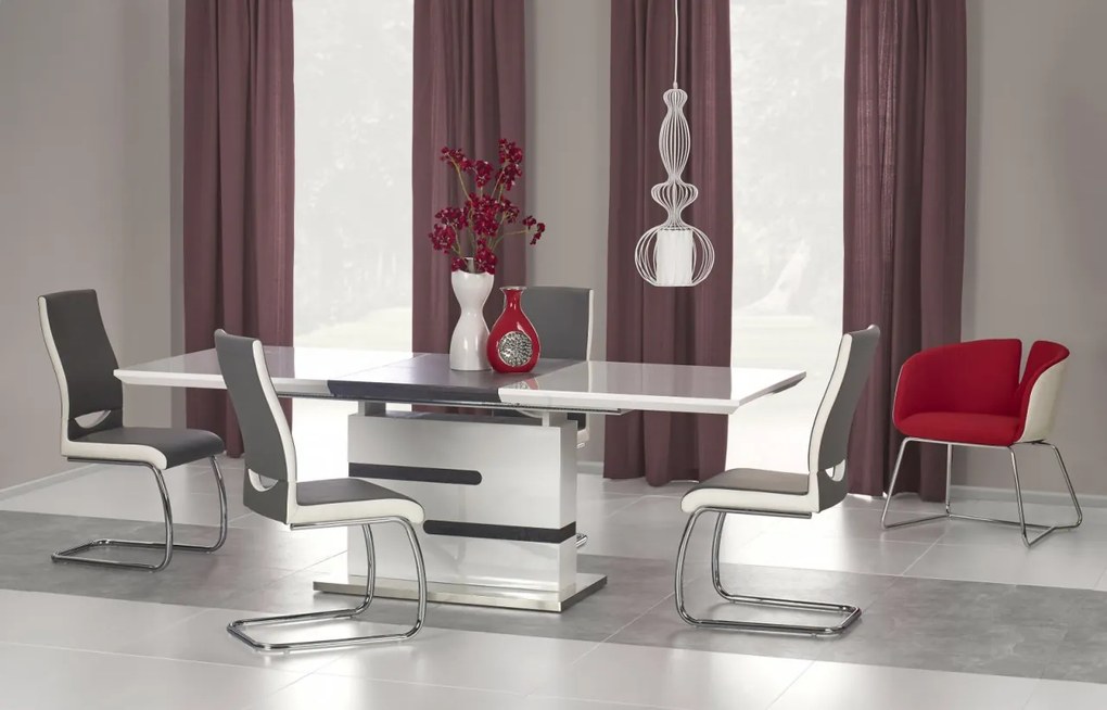 Masa extensibila metal + MDF Monaco - L 160-220 x l 90 x h 76 cm