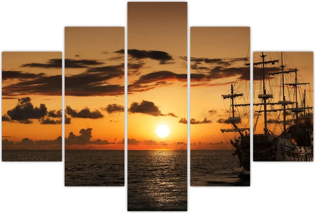 Tablou - Navă de pirați (150x105 cm)
