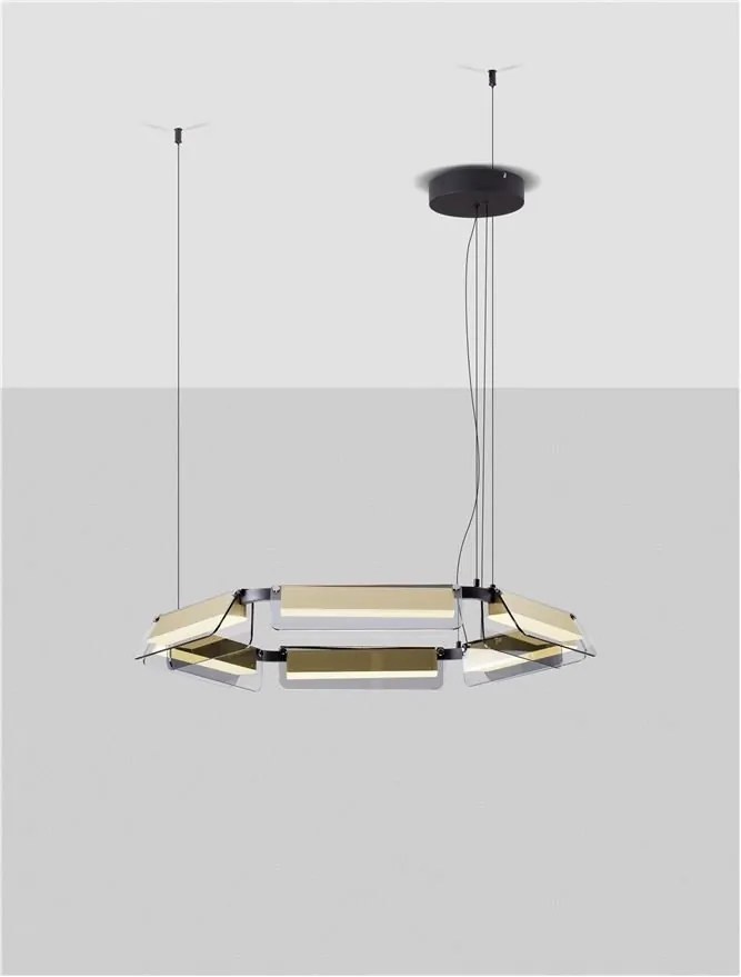 Lustra LED suspendata design modern APNEA D-72cm