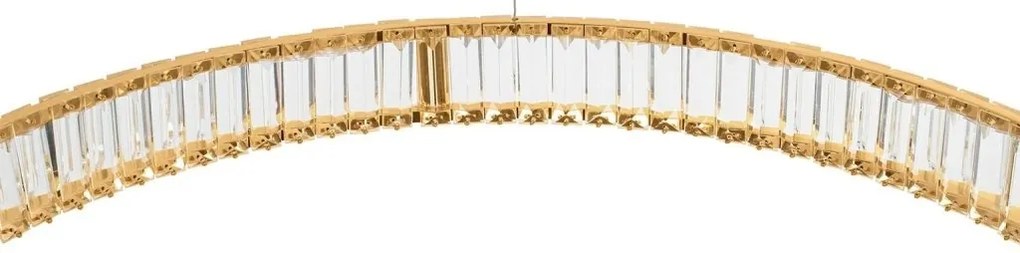 Lustra suspendata LED design ambiental Ring TRIPLES auriu