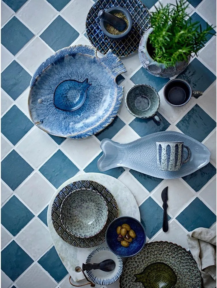 Cești gri 4 buc. din ceramică 365 ml Katrina – Bloomingville