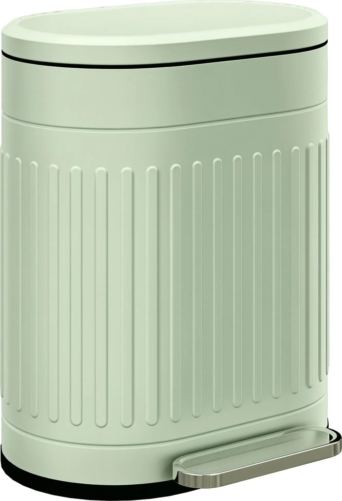 HOMCOM Coș de gunoi 20L cu pedală și capac coș interior detașabil funcție Soft-Close 36,5 x 31,2 x 45 cm, Grün | Aosom Romania
