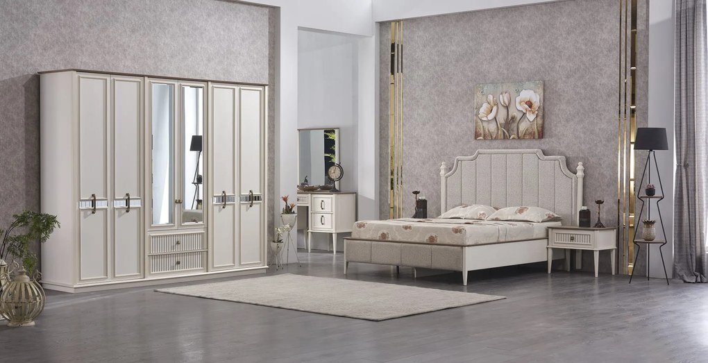 Mobilier Dormitor Madrid,crem– MobMax