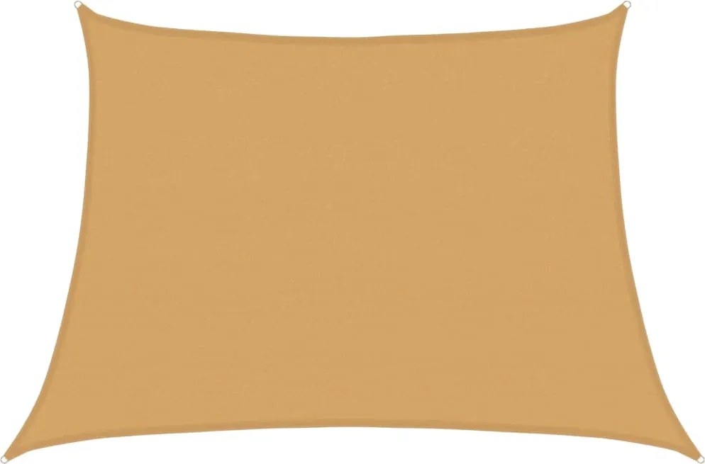 vidaXL Pânză parasolar, gri deschis, 4/5x3 m, HDPE, 160 g/m², trapez