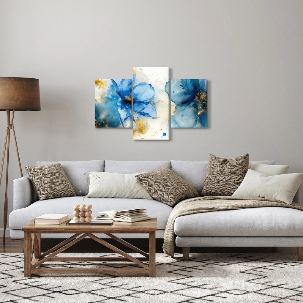 Tablou - Floral, pictură cu cerneală (90x60 cm)