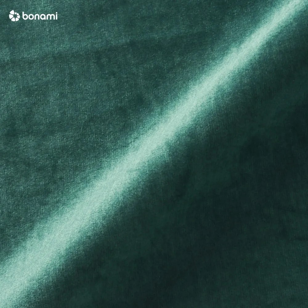 Taburet din catifea devichy Rothe, verde închis