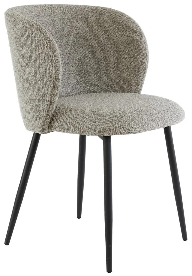 Scaun de sufragerie gri tapițat Elyna – Light &amp; Living