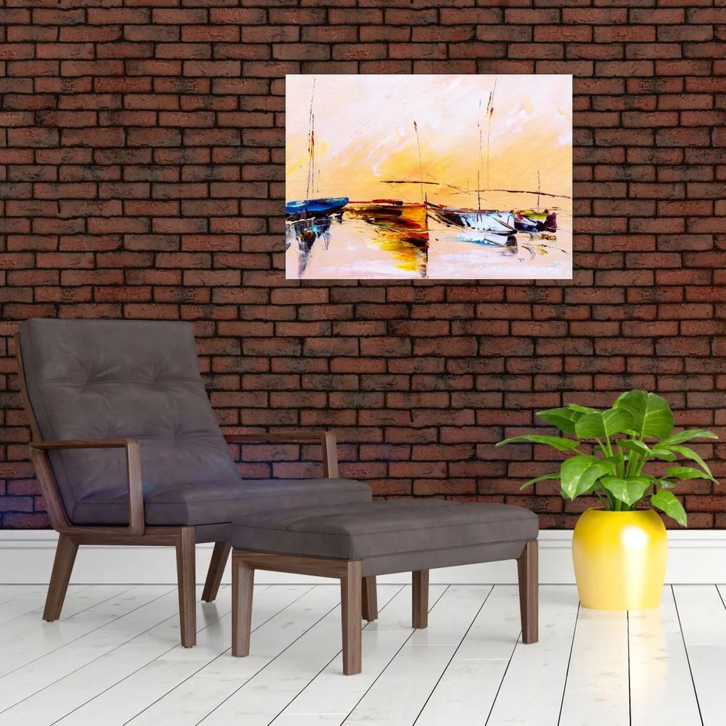 Tablou - Pictură barcă (70x50 cm)